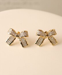 Tiaclasse（ティアクラッセ）の「【金属アレルギー対応】リボンモチーフピアス（ピアス（両耳用））」