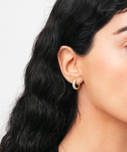 Daniel Wellington(ダニエルウェリントン)の「PAVE CRYSTAL PENDANT EARRING レディースピアス ゴールド/ローズゴールド/シルバー(ピアス(両耳用)・レディース・ピンクゴールド/イエローゴールド/シルバー・ONE SIZE)」の7枚目の写真