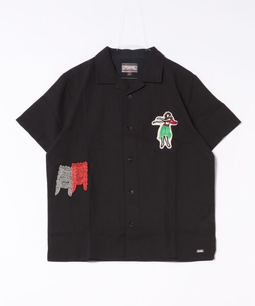 【セール】RVCA メンズ 【MARK OBLOW】 OBLOW FLORAL SS ショートスリーブシャツ 【2024年夏モデル】/ルーカオープンカラーシャツ（シャツ/ブラウス）｜RVCA（ルーカ）