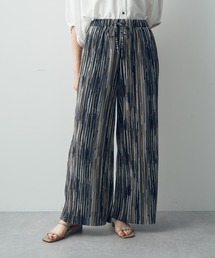 YECCA VECCA | アートストライプ柄プリーツパンツ(その他パンツ)