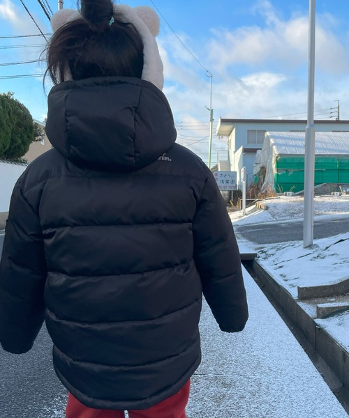 KRIFF MAYER Kid's Collection（クリフメイヤーキッズコレクション）の「【洗える・軽撥水】ミクスチャーダウンジャケット（ダウンジャケット/コート・キッズ・ベージュ/グリーン/ブラック/ブルー・120/130/140/150/160/170）」の7枚目の写真