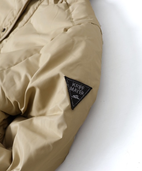 KRIFF MAYER Kid's Collection（クリフメイヤーキッズコレクション）の「【洗える・軽撥水】ミクスチャーダウンジャケット（ダウンジャケット/コート・キッズ・ベージュ/グリーン/ブラック/ブルー・120/130/140/150/160/170）」の12枚目の写真