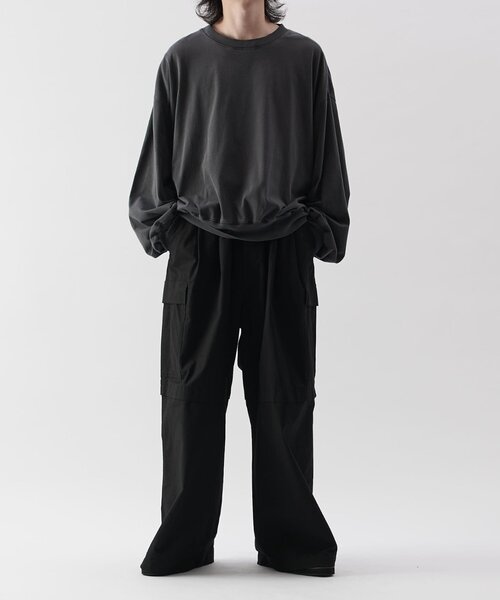 【セール】リップストップカーゴワイドパンツ（カーゴパンツ）｜Lui's（ルイス）