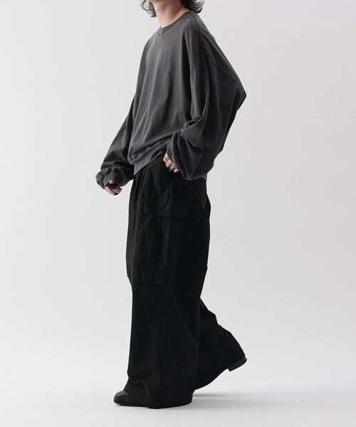 【セール】リップストップカーゴワイドパンツ（カーゴパンツ）｜Lui's（ルイス）