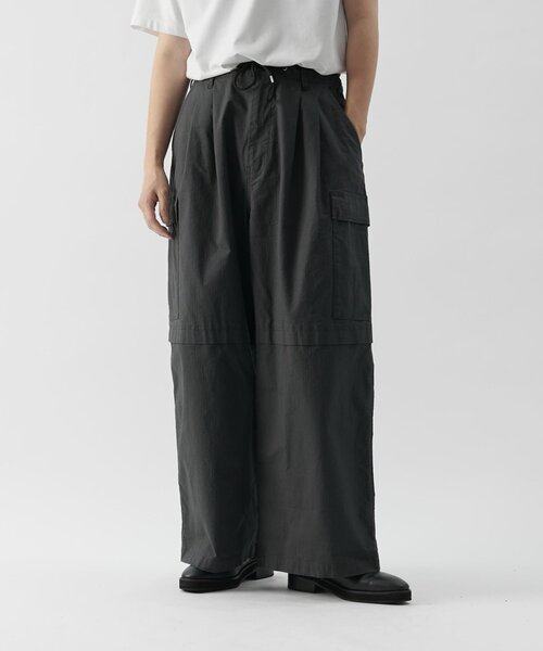 【セール】リップストップカーゴワイドパンツ（カーゴパンツ）｜Lui's（ルイス）