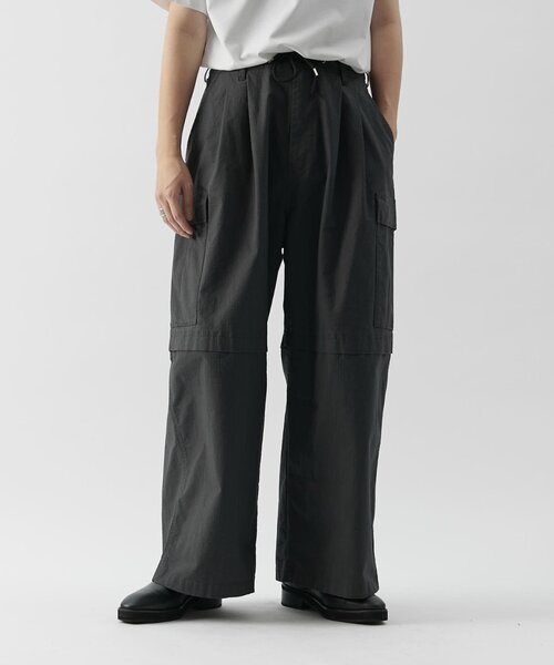 【セール】リップストップカーゴワイドパンツ（カーゴパンツ）｜Lui's（ルイス）