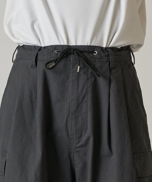 【セール】リップストップカーゴワイドパンツ（カーゴパンツ）｜Lui's（ルイス）