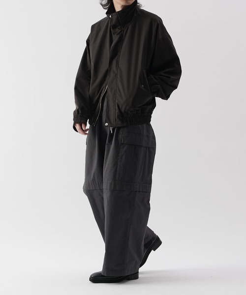 【セール】リップストップカーゴワイドパンツ（カーゴパンツ）｜Lui's（ルイス）