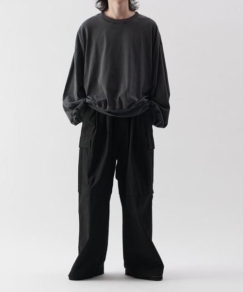 【セール】リップストップカーゴワイドパンツ（カーゴパンツ）｜Lui's（ルイス）