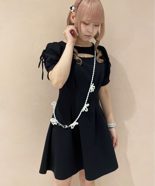 TORTE(トルテ)の「フロントあきタックワンピース(ワンピース・レディース・ブラック/ベージュ/ライトブルー/レッド系その他・FREE)」の11枚目の写真