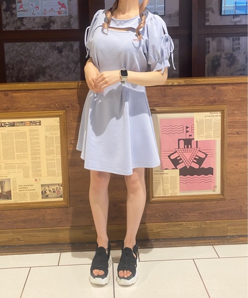 TORTE(トルテ)の「フロントあきタックワンピース(ワンピース・レディース・ブラック/ベージュ/ライトブルー/レッド系その他・FREE)」の22枚目の写真