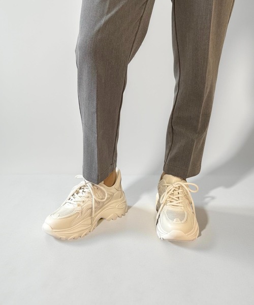 ALL BLACK（オールブラック）の「【軽量/293g/厚底/5cm/カップインソール】厚底スニーカー（スニーカー・レディース・ブラック/ホワイト・36/37/38/39）」の19枚目の写真