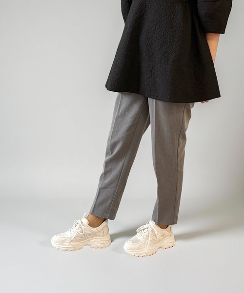 ALL BLACK（オールブラック）の「【軽量/293g/厚底/5cm/カップインソール】厚底スニーカー（スニーカー・レディース・ブラック/ホワイト・36/37/38/39）」の18枚目の写真