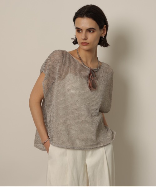 CADUNE LIKE Ａ LINENメッシュニット CADUNE（カデュネ）の「LIKE A LINENメッシュニット（ニット