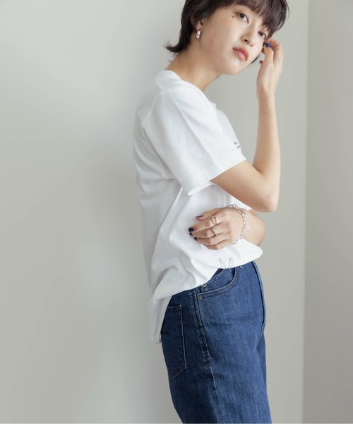Eimee Law（エイミーロウ）の「テキストロゴトップス（Tシャツ/カットソー・レディース・ブラック/ホワイト系1/ホワイト系2・38）」の20枚目の写真