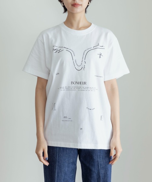 Eimee Law（エイミーロウ）の「テキストロゴトップス（Tシャツ/カットソー・レディース・ブラック/ホワイト系1/ホワイト系2・38）」の19枚目の写真