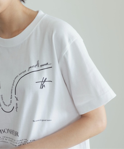 Eimee Law（エイミーロウ）の「テキストロゴトップス（Tシャツ/カットソー・レディース・ブラック/ホワイト系1/ホワイト系2・38）」の15枚目の写真
