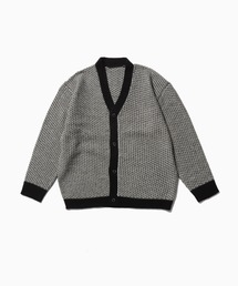 ウール混ニットカーディガン