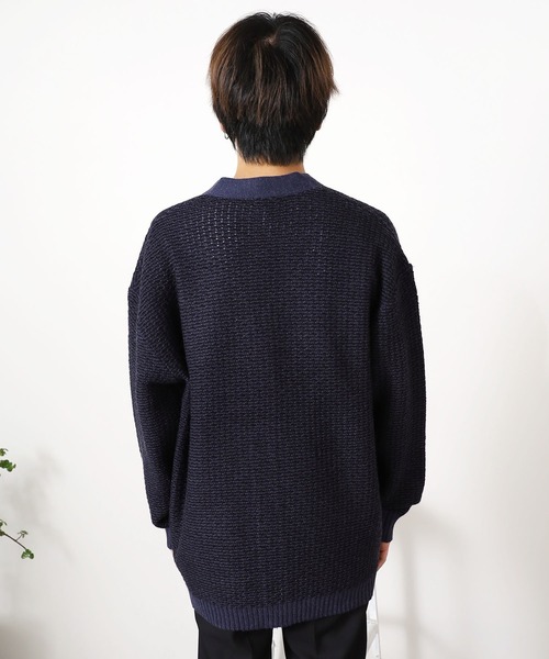 ROOPTOKYO（ループトウキョウ）の「ウール混ニットカーディガン（カーディガン/ボレロ・メンズ・ブラック/ベージュ/ネイビー・M/L）」の5枚目の写真