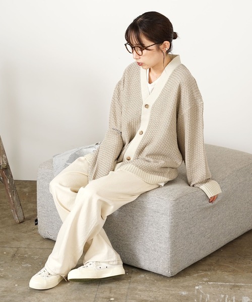 ROOPTOKYO（ループトウキョウ）の「ウール混ニットカーディガン（カーディガン/ボレロ・メンズ・ブラック/ベージュ/ネイビー・M/L）」の16枚目の写真