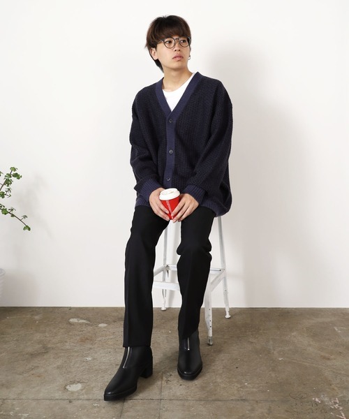 ROOPTOKYO（ループトウキョウ）の「ウール混ニットカーディガン（カーディガン/ボレロ・メンズ・ブラック/ベージュ/ネイビー・M/L）」の18枚目の写真