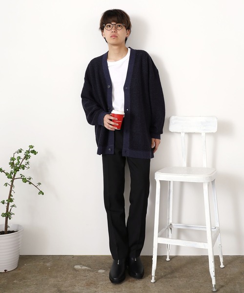 ROOPTOKYO（ループトウキョウ）の「ウール混ニットカーディガン（カーディガン/ボレロ・メンズ・ブラック/ベージュ/ネイビー・M/L）」の19枚目の写真