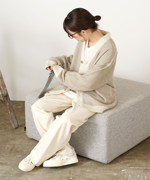 ROOPTOKYO（ループトウキョウ）の「ウール混ニットカーディガン（カーディガン/ボレロ・メンズ・ブラック/ベージュ/ネイビー・M/L）」の20枚目の写真