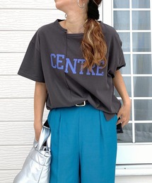 Q | カレッジロゴT(Tシャツ/カットソー)