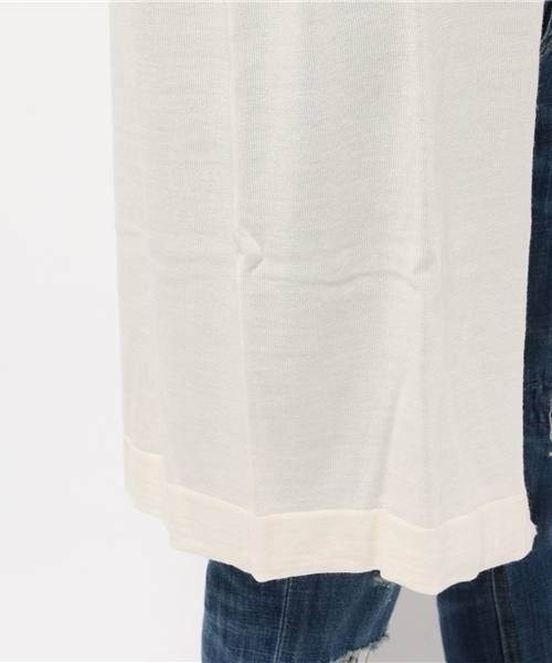 SLOBE IENA(スローブイエナ)の「フリンジツキロングニットカーディガン◆(カーディガン/ボレロ・レディース・ホワイト/グレー・FREE)」の14枚目の写真