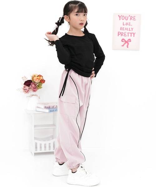 サイドギャザー長袖トップス（Tシャツ/カットソー）｜Bee des Bee