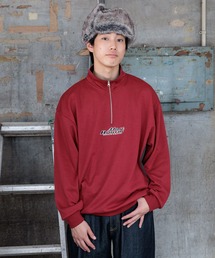 ダンボールハーフZIPプルオーバー