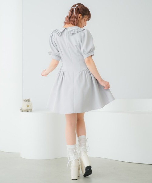 DearMyLoveRose(ディアマイラブローズ)の「サイドレースアッププレッピーワンピース(ワンピース・レディース・ベビーピンク/グレー/ホワイト/ブラック・LL/LARGE/MEDIUM/SMALL/3L)」の13枚目の写真