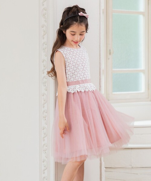 150-160㎝】フラワーレース ドレス（ドレス）｜組曲（クミキョク）の