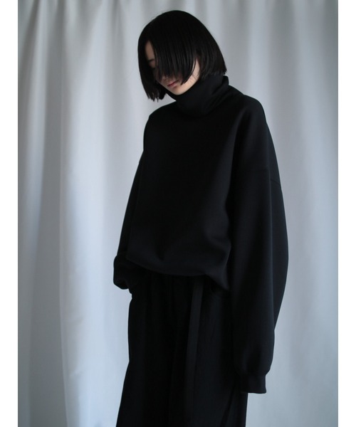 G.V.G.V.（ジーヴィージーヴィー）の「EXTRA HIGH NECK TOP（スウェット・メンズ・ブラック/ダークグレー・ONE SIZE）」の12枚目の写真