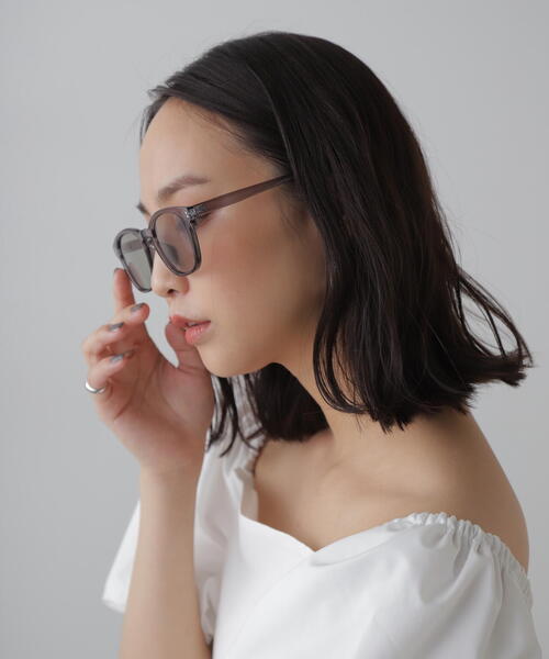 FREE'S MART（フリーズマート）の「◆ライトカラーサングラス（サングラス・レディース・ブラック/ホワイト/ベージュ・ﾌﾘ-）」の8枚目の写真