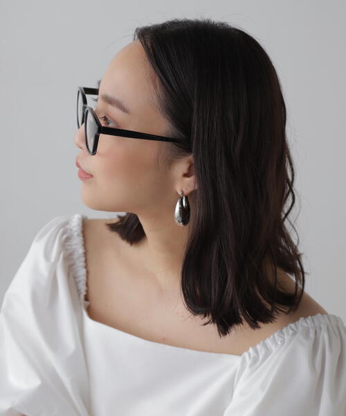 FREE'S MART（フリーズマート）の「◆ライトカラーサングラス（サングラス・レディース・ブラック/ホワイト/ベージュ・ﾌﾘ-）」の10枚目の写真