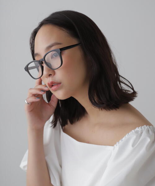 FREE'S MART（フリーズマート）の「◆ライトカラーサングラス（サングラス・レディース・ブラック/ホワイト/ベージュ・ﾌﾘ-）」の5枚目の写真