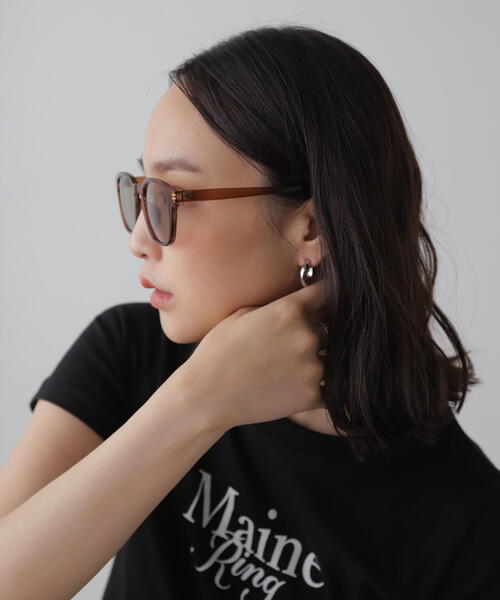 FREE'S MART（フリーズマート）の「◆ライトカラーサングラス（サングラス・レディース・ブラック/ホワイト/ベージュ・ﾌﾘ-）」の6枚目の写真