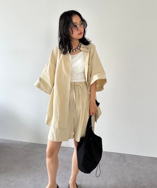 ハーフスリーブシャツセットアップ（シャツ/ブラウス）｜HANNE（アン  