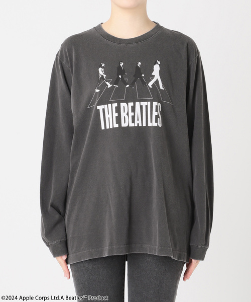 JOURNAL STANDARD relume ビートルズ 長袖Tシャツ グレー JOURNAL STANDARD relume tシャツ Tシャツ 別注「GOOD ROCK