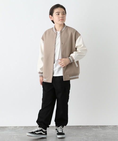 GLOBAL WORK（グローバルワーク）の「ウーリーテックスタジャン/115725（スタジャン・キッズ・ベージュ/ブラック/サックスブルー/ネイビー・130cm/120cm/150cm/140cm/160cm）」の9枚目の写真