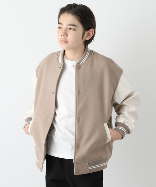 GLOBAL WORK（グローバルワーク）の「ウーリーテックスタジャン/115725（スタジャン・キッズ・ベージュ/ブラック/サックスブルー/ネイビー・130cm/120cm/150cm/140cm/160cm）」の11枚目の写真