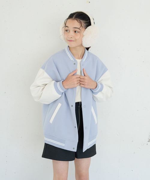 GLOBAL WORK（グローバルワーク）の「ウーリーテックスタジャン/115725（スタジャン・キッズ・ベージュ/ブラック/サックスブルー/ネイビー・130cm/120cm/150cm/140cm/160cm）」の17枚目の写真