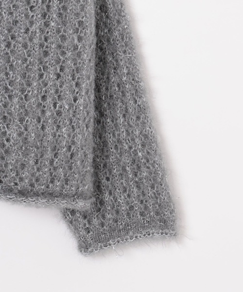 Myy出品 LEPSIM ニット セーター 3ゲージエアリーラメメッシュプルオーバー