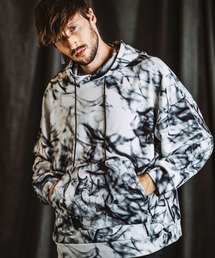 【NO ID.】Pattern Print Big Parka / Pattern プリント ビッグ パーカ
