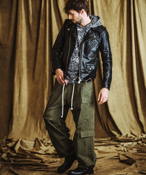 NO ID.(ノーアイディ)の「【NO ID.】Pattern Print Big Parka / Pattern プリント ビッグ パーカ(パーカー・メンズ・その他22/その他5/ブラック・ONE SIZE)」の15枚目の写真