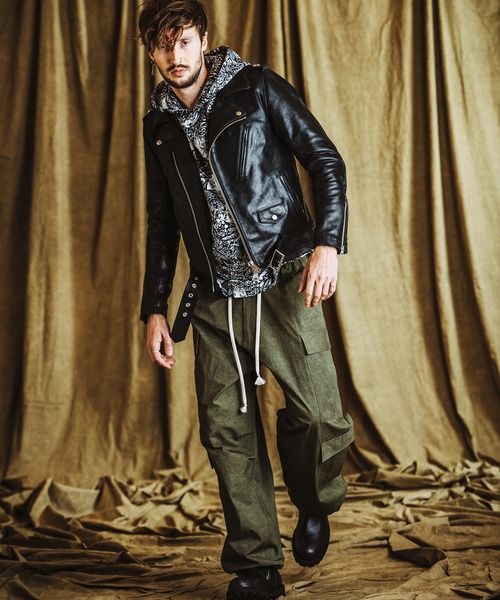 NO ID.(ノーアイディ)の「【NO ID.】Pattern Print Big Parka / Pattern プリント ビッグ パーカ(パーカー・メンズ・その他22/その他5/ブラック・ONE SIZE)」の17枚目の写真