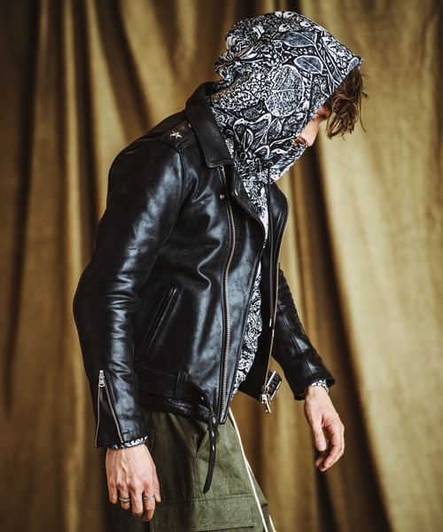 NO ID.(ノーアイディ)の「【NO ID.】Pattern Print Big Parka / Pattern プリント ビッグ パーカ(パーカー・メンズ・その他22/その他5/ブラック・ONE SIZE)」の19枚目の写真