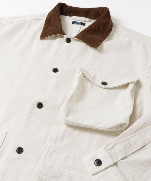 ITEMS URBANRESEARCH（アイテムズ アーバンリサーチ）の「デニム カバーオールジャケット（カバーオール・メンズ・ブラック/オフホワイト/ネイビー・LARGE/MEDIUM/SMALL）」の9枚目の写真