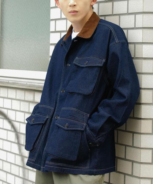 セール】デニム カバーオールジャケット（カバーオール）｜ITEMS